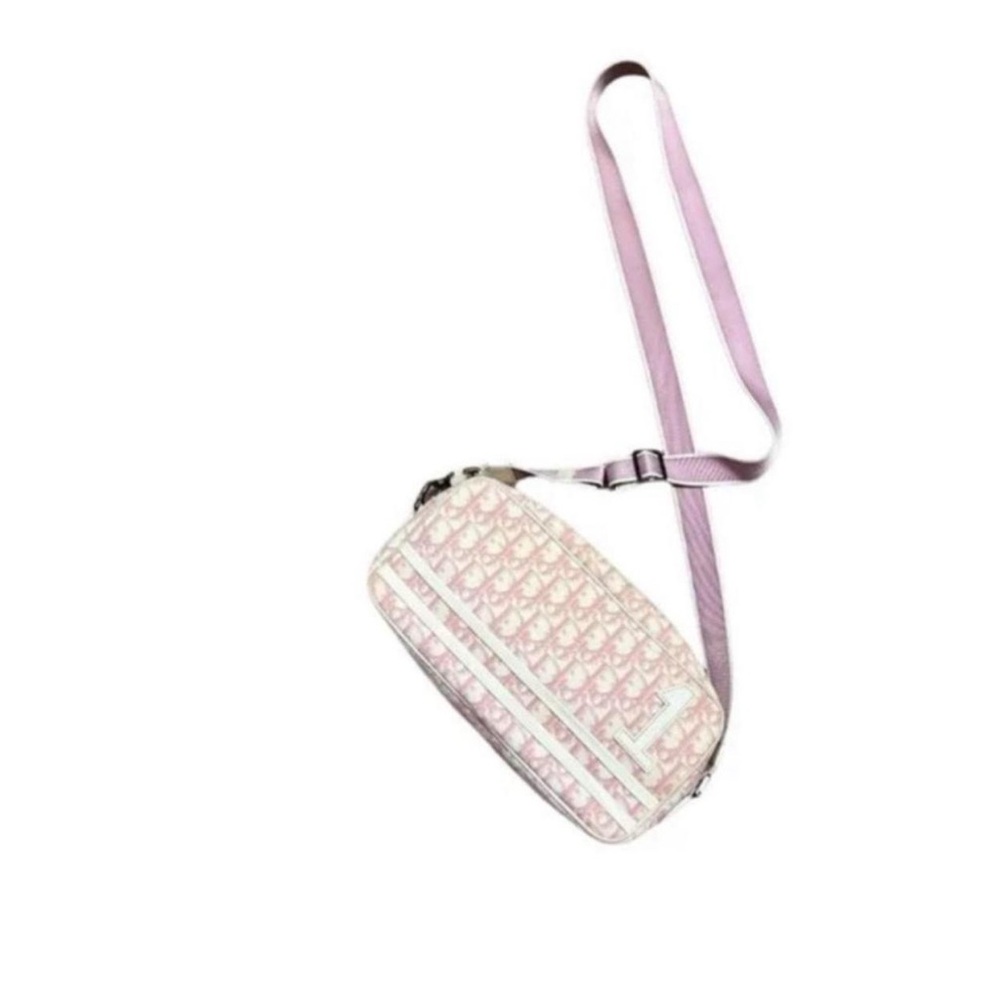Y2K Authentic Christian Dior Pink Trotter Crossbody Bag